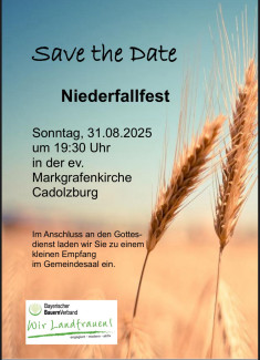 Plakat Niederfallfest in Cadolzburg